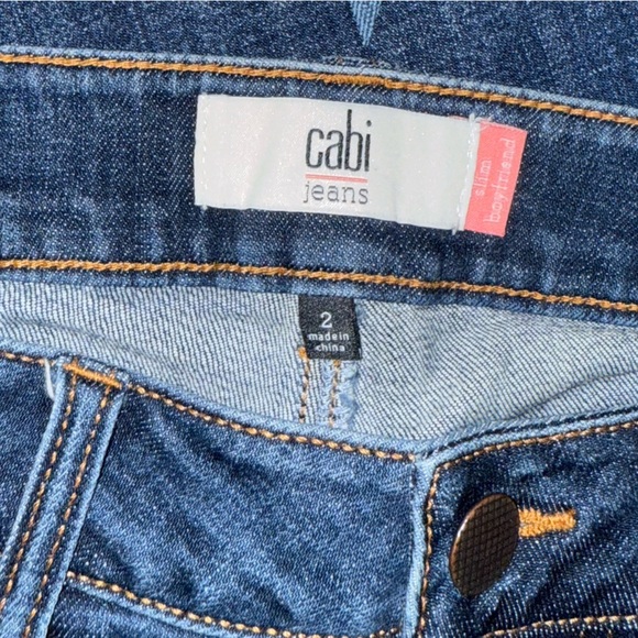 CAbi Celebrity Star Slim Boyfriend Two-Tone Denim Jeans Style# 3937 Size 2 - Picture 8 of 14